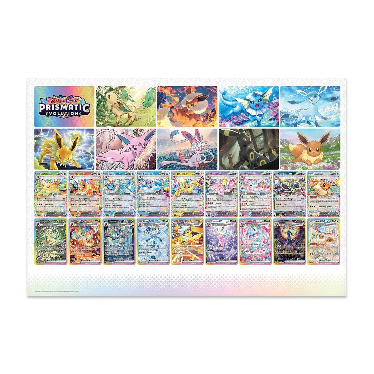 Pokemon - Scarlet & Violet - Prismatic Evolutions Poster Collection (3 Packs + 3 Promo Cards)