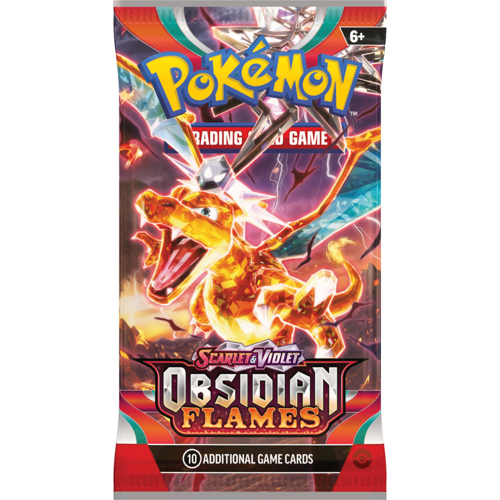 Pokemon - Scarlet & Violet 3 Obsidian Flames - Single Pack Trading Car SoleSavy Pokemon - Scarlet & Violet 3 Obsidian Flames - Single Pack Trading Car SoleSavy