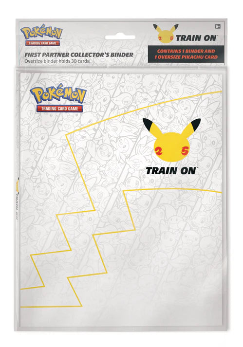 Pokémon - 25th Anniversary Celebrations - First Partner Collector's Binder w/ bonus Jumbo Pikachu