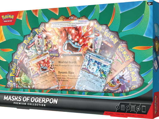 Pokemon - Masks of Ogerpon Premium Collection - 10 Packs / 3 Promo Cards