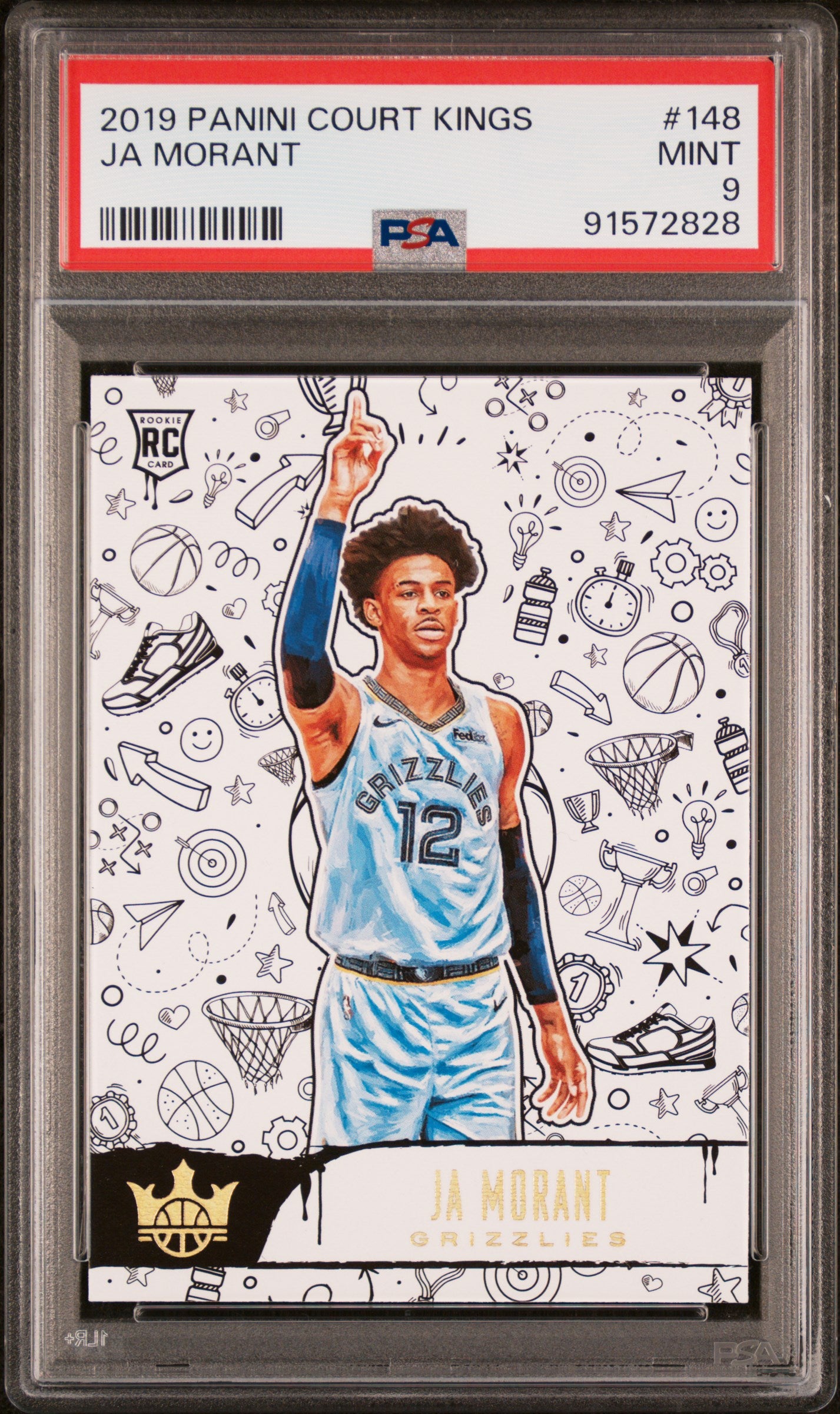 2019 Court Kings - Ja Morant - Level 3 III Rookie Card - #148
