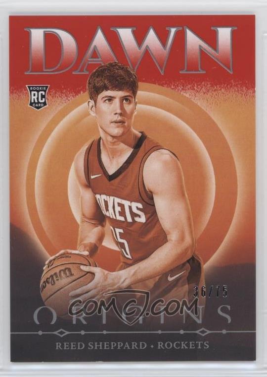 2024-25 Panini Origins - Dawn - Red - Reed Sheppard #23 - Limited to /75 - Rookie Card - Ungraded Raw Card