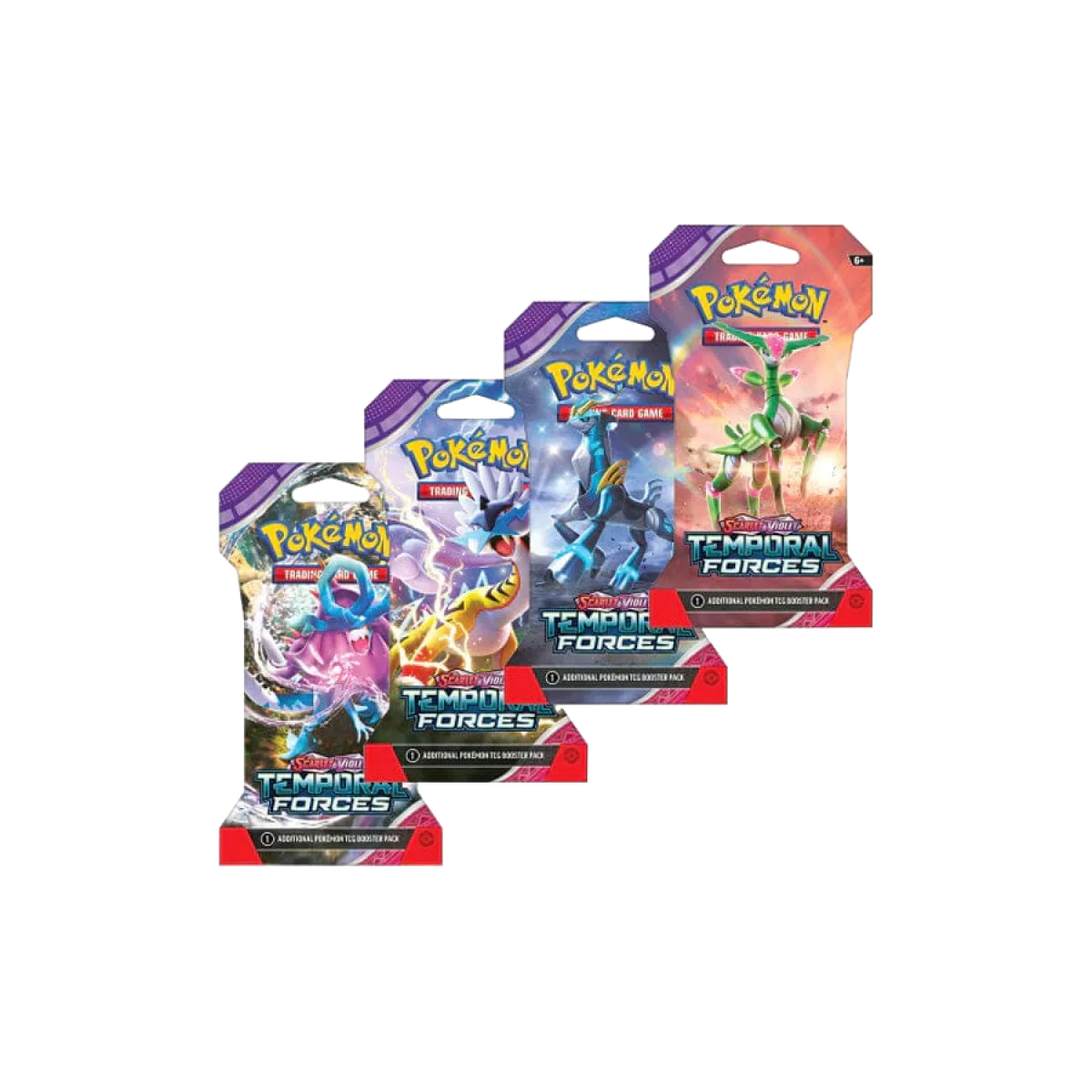 Pokemon - Scarlet and Violet - Temporal Forces Sleeved Booster Pack (Styles May Vary) - 1 PACK