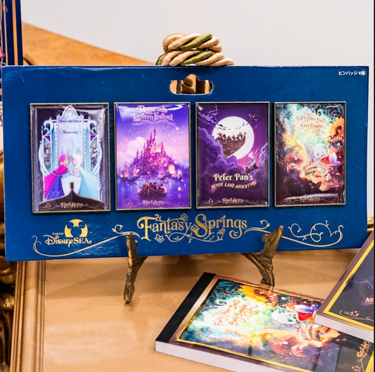 Tokyo Disneyland Resort - 2025 Fantasy Springs 4 Pin Set