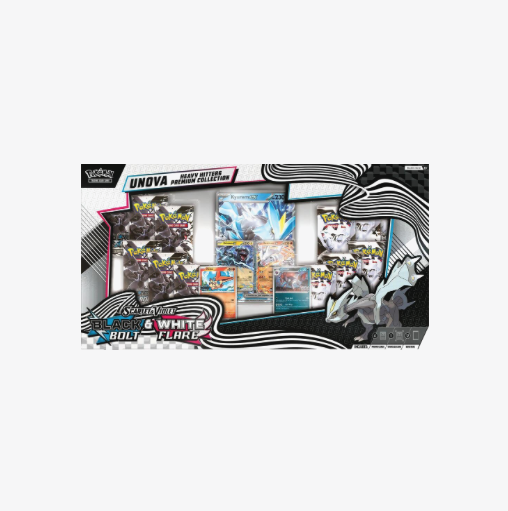 Pokemon - Black Bolt / White Flare - MAX 1 - Unova Heavy Hitters Premium Collection (PRE-ORDER DEC 4)