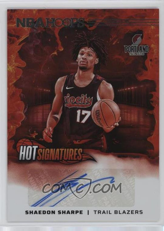 2024-25 Panini NBA Hoops - Hot Signatures - Shaedon Sharpe #HS-SHP - Ungraded Raw Card