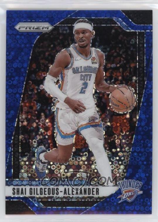 2024-25 Panini Prizm - Fast Break Blue Prizm - Shai Gilgeous-Alexander #113 - Limited to /150 - Ungraded Raw Card