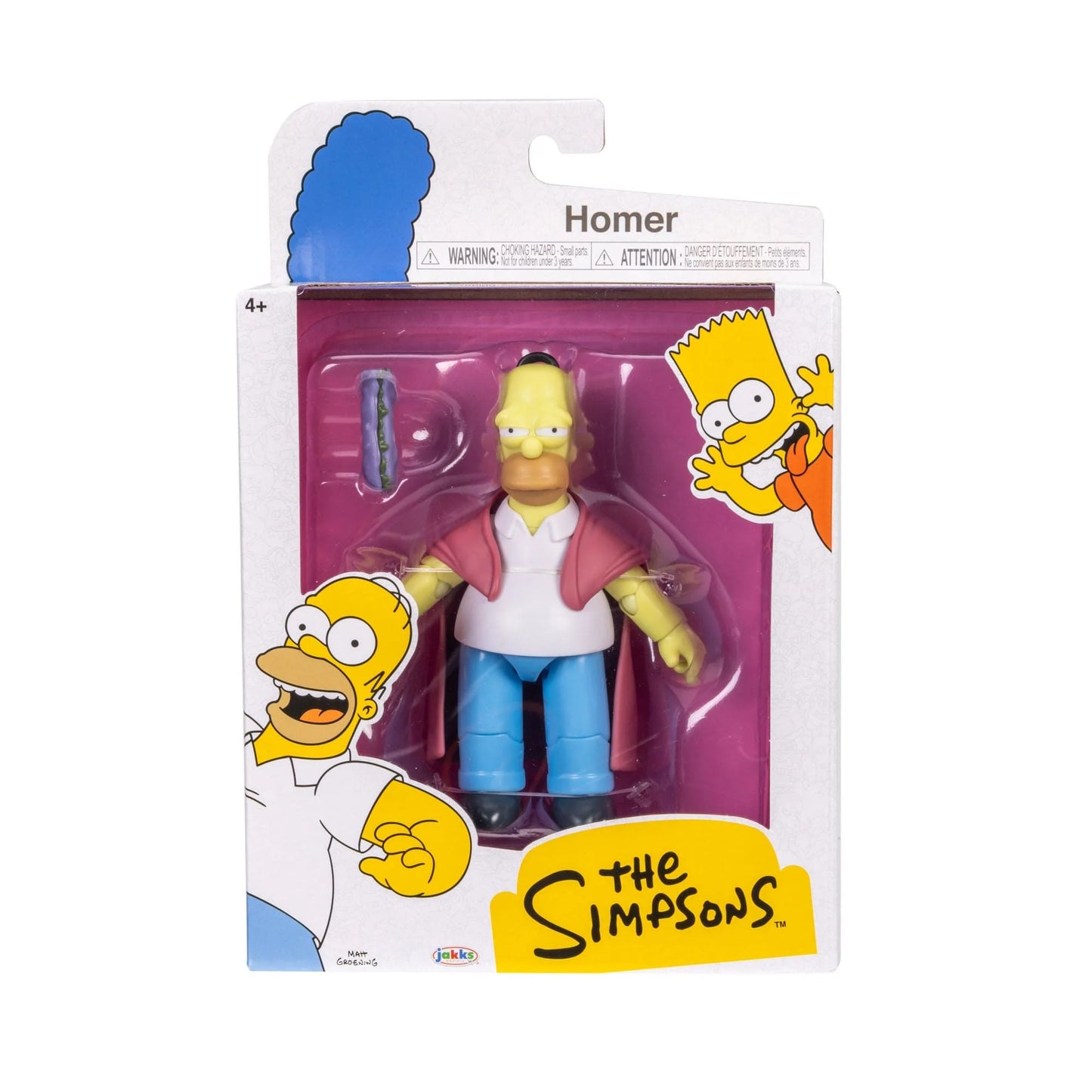 The Simpsons - 5" Action Figure Wave 5 - Jakks Pacific - Complete Set of 4 (Sick Homer, Stupid Sexy Flanders, Mr Burns, Ralph) - PRE-ORDER JANUARY 2026