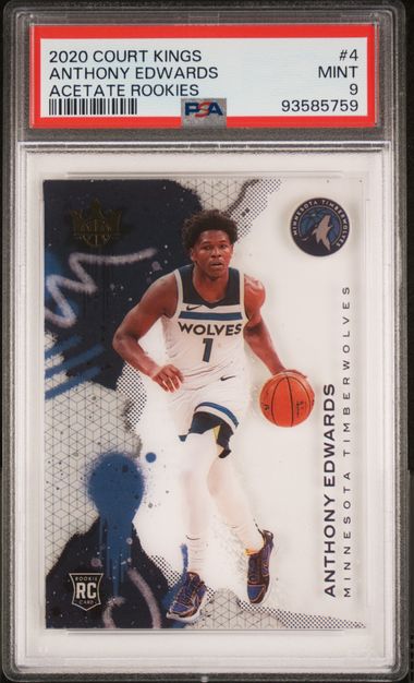 2020 Court Kings - Anthony Edwards Acetate Rookies Rc - PSA Graded Card