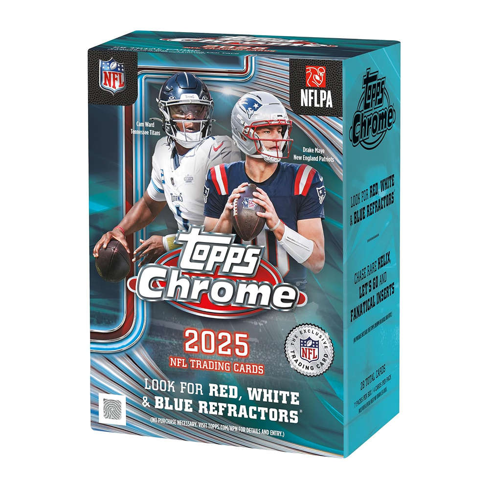 topps chrome rare cards Football 2025 Blaster Box The 2025 Topps Chrome YuGiOh Supreme Darkness Super Value Add-On:Gem Texture D1 Chocolate