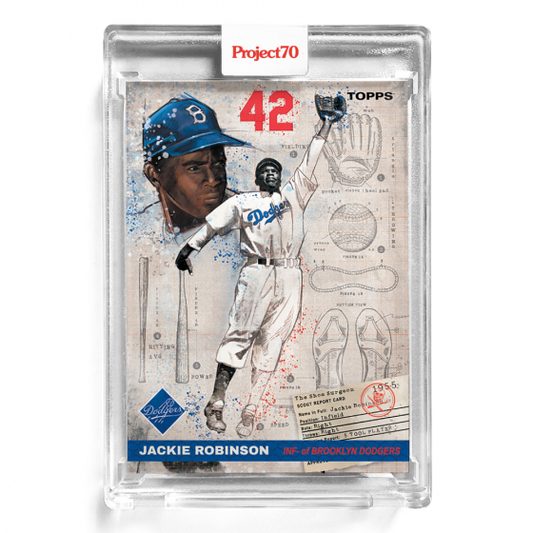 2021 Topps Project 70 - The Shoe Surgeon - Jackie Robinson (1955 Topps Baseball) - #125 - Limited to /5181