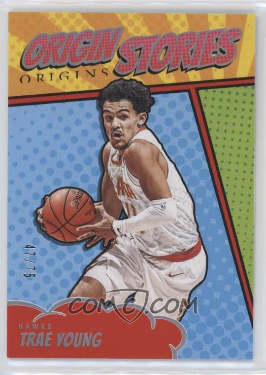 2024-25 Panini Origins - Origin Stories - Red - Trae Young #20 - Limited to /75 - Ungraded Raw Card