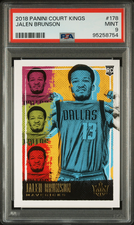 2018-19 Panini Court Kings - Jalen Brunson - Rookie Level III 3 - #178 - PSA Graded Card