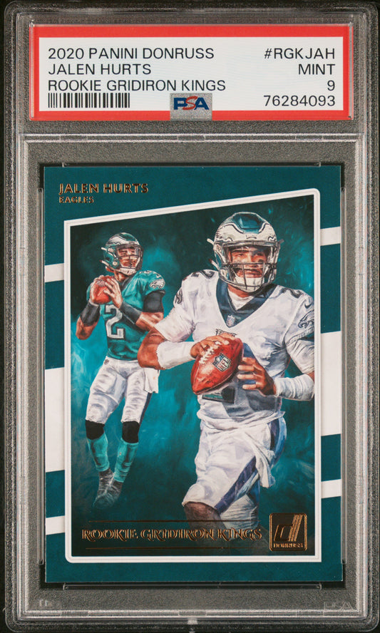 2020 Donruss Gridiron Kings - Jalen Hurts Eagles Rookie - PSA Graded Card