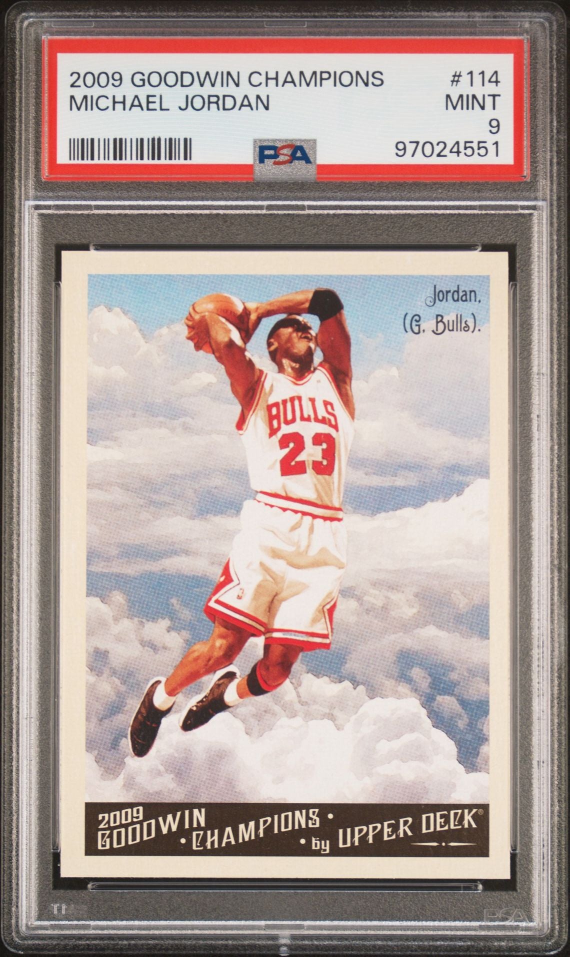 2009 Goodwin Champions - #114 Michael Jordan  - PSA 9