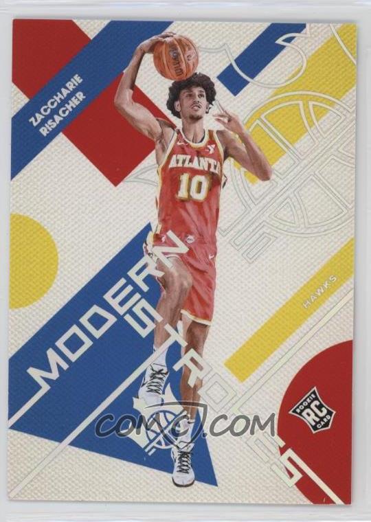 2024-25 Panini Court Kings - Modern Strokes - Burgundy - Zaccharie Risacher #3 - Limited to /125 - Ungraded Raw Card