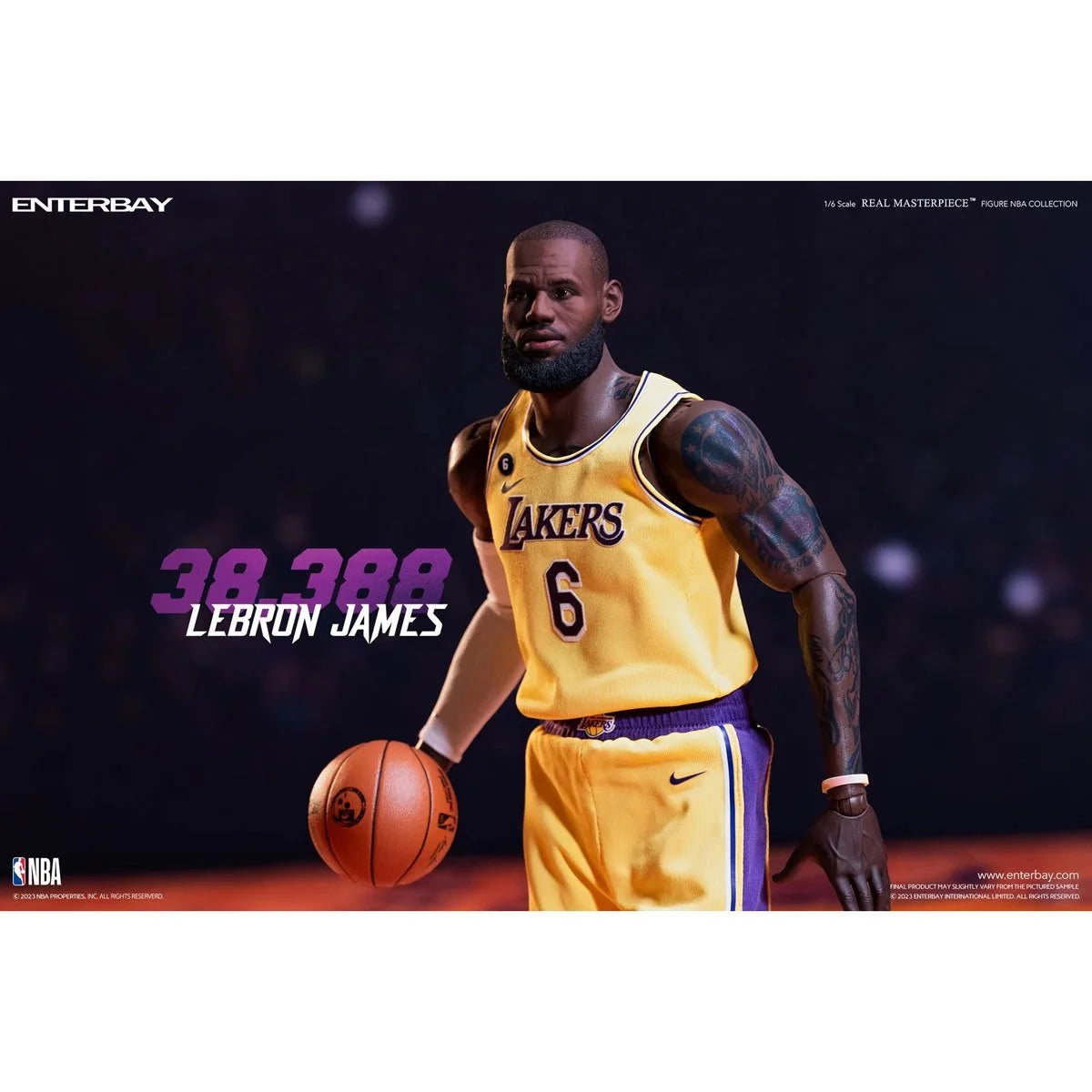 Real Masterpiece - LeBron James Scoring Record - 1:6 Action Figure - NBA Los Angeles Lakers - Enterbay