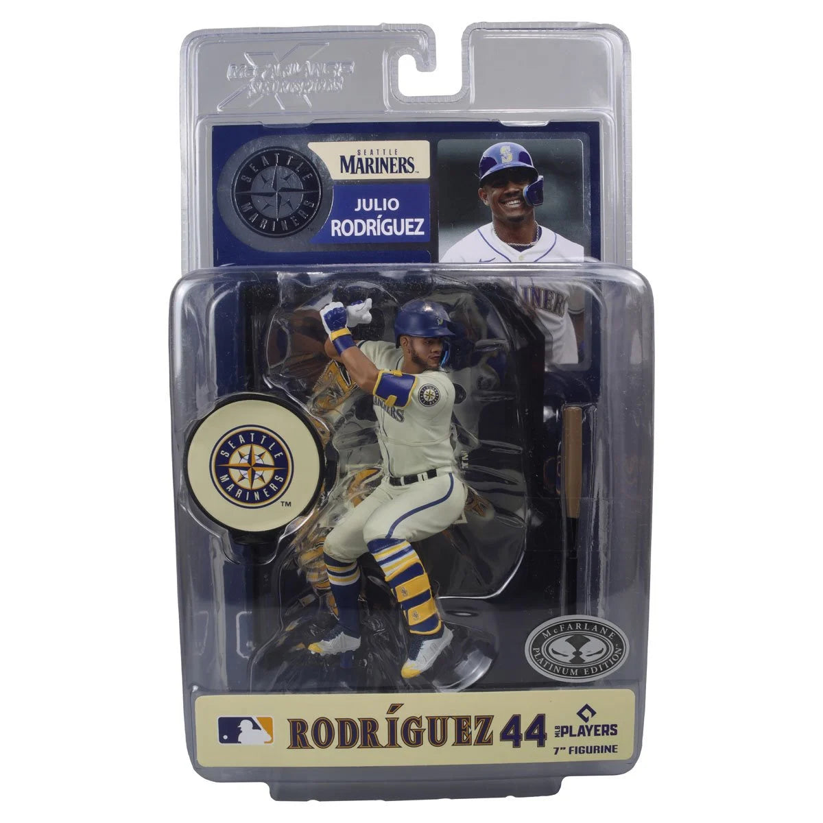 McFarlane - Julio Rodriguez - PLATINUM CHASE Edition - MLB Sports Picks #8 Seattle Mariners