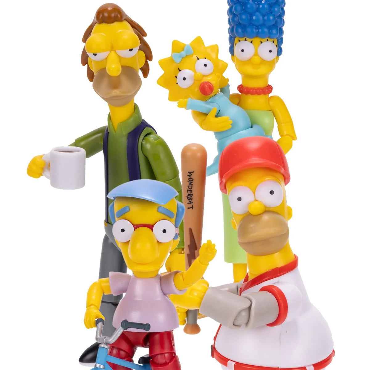 The Simpsons - 5" Action Figure Wave 3 - Jakks Pacific - Complete Set of 4