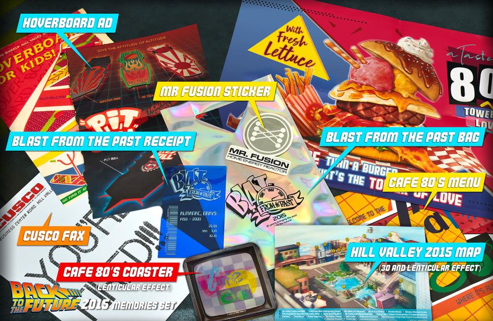 Back to the Future - Time Travel Memories Box Set - 32 Items Including License Plate!