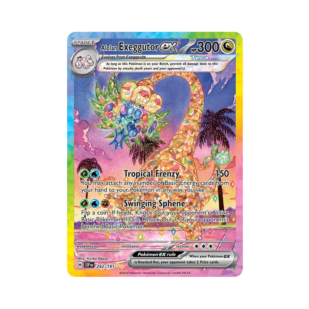 2023 Pokemon SSP-EN - Alolan Exeggutor ex #242 - Surging Sparks Illust SoleSavy 2023 Pokemon SSP-EN - Alolan Exeggutor ex #242 - Surging Sparks Illust SoleSavy