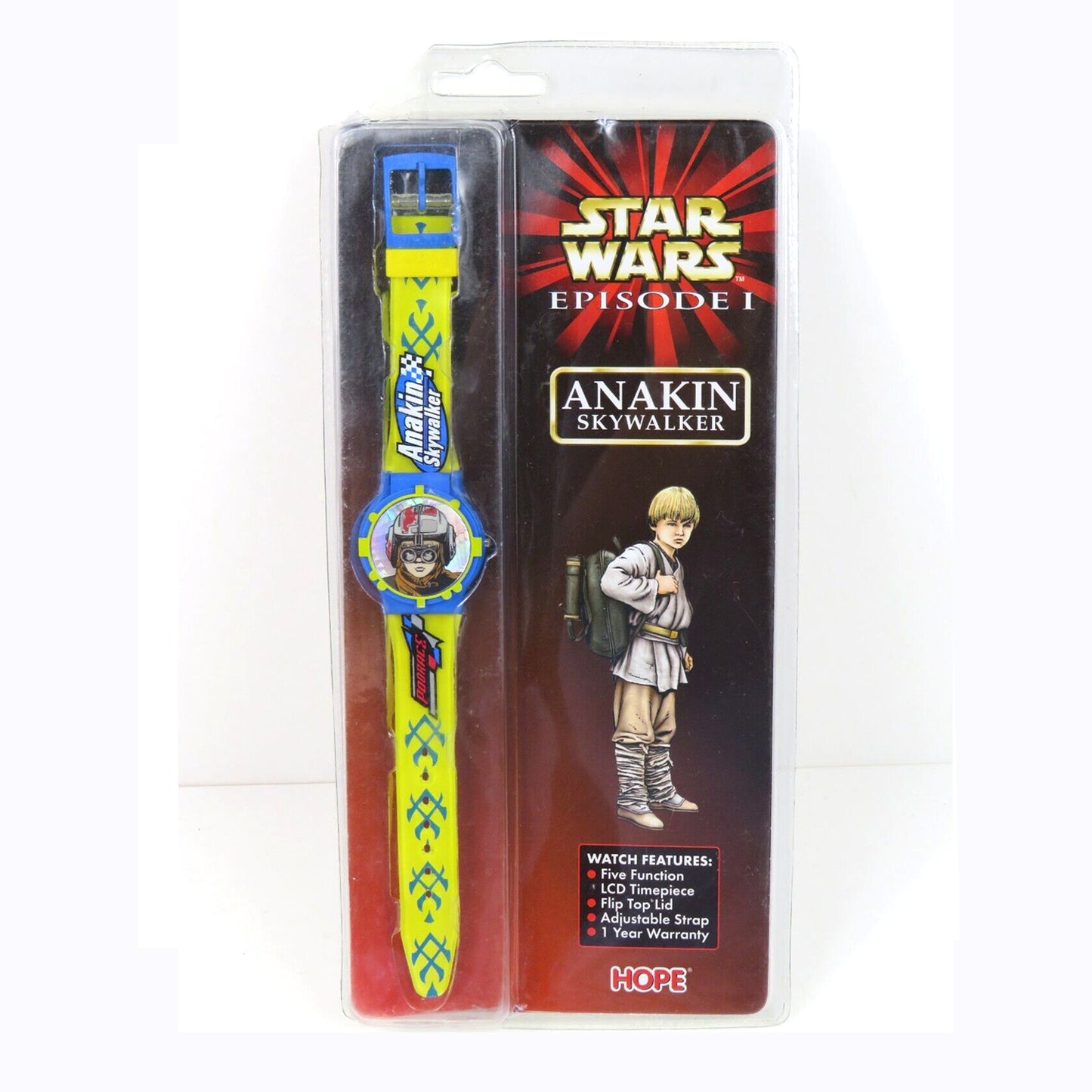 Star Wars 1999 - Episode 1 - Anakin Skywalker Flip Top LCD Watch