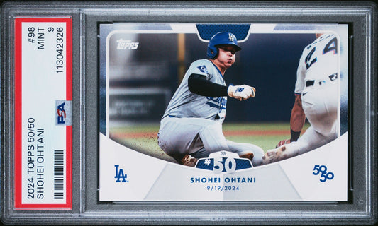 2024 Topps 50/50 - Shohei Ohtani - Stolen Base #50 - #98 - PSA Graded Card
