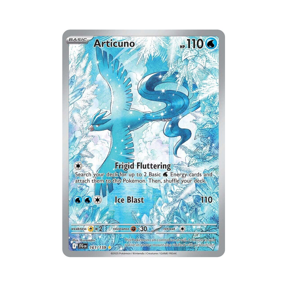 2025 Pokemon JTG-EN - Articuno #161 - Journey Together Illustration Rare - Ungraded Card