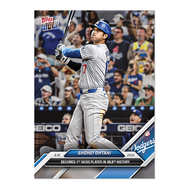 Shohei Ohtani 50/50 - 2024 MLB TOPPS NOW® Card 722 – SoleSavy