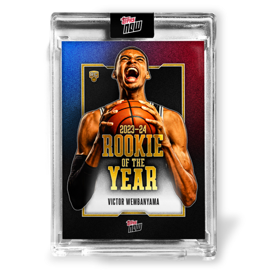 Victor Wembanyama - 2023-24 TOPPS NOW® Encased Rookie of the Year Basketball Card