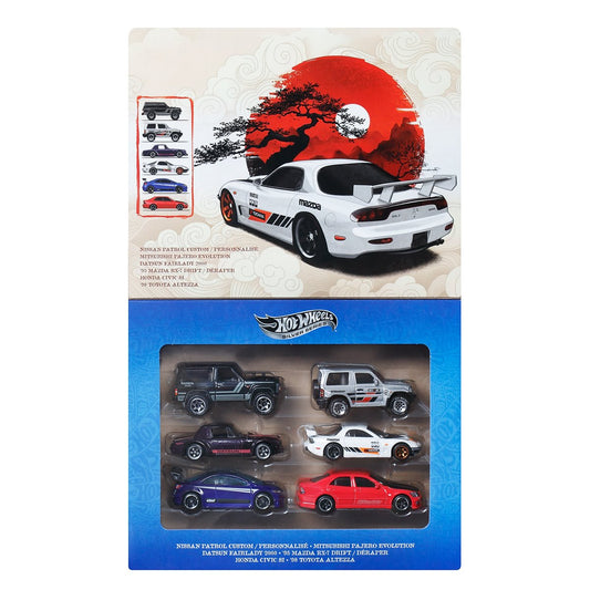 Hot Wheels Silver Series - Streets of Japan 2026 - 6 Pack Collector Set (PRE-ORDER JULY 2026)