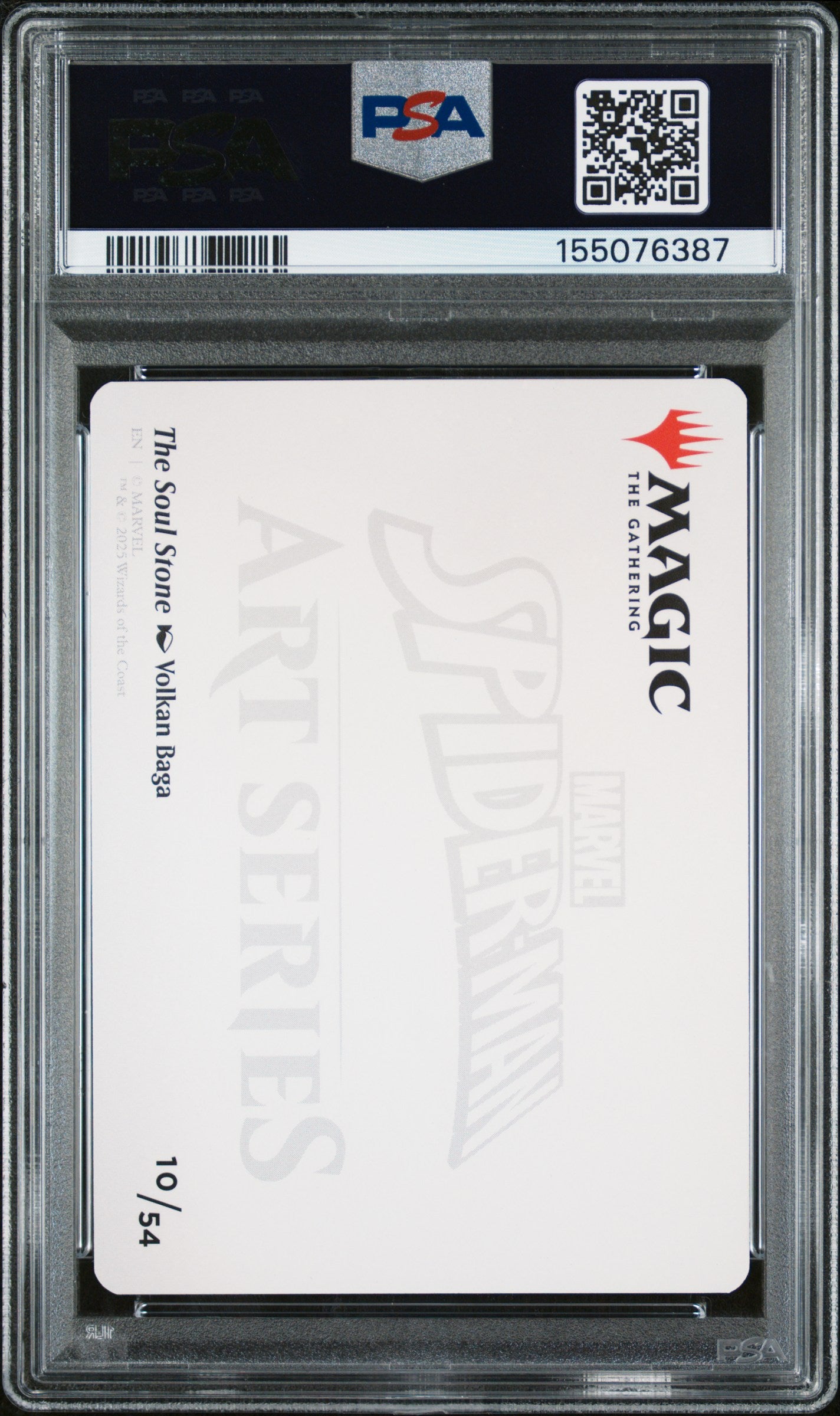 2025 Magic the Gathering Marvel's Spider-Man Art Series - The Soul Stone - #10 - PSA Graded Card