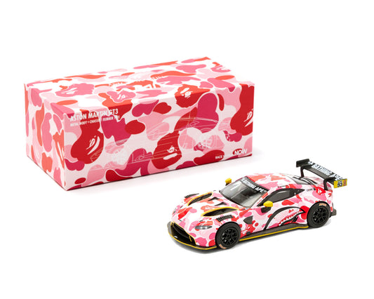 BAPE x POP RACE - Aston Martin GT3 Pink - 1:64 Scale