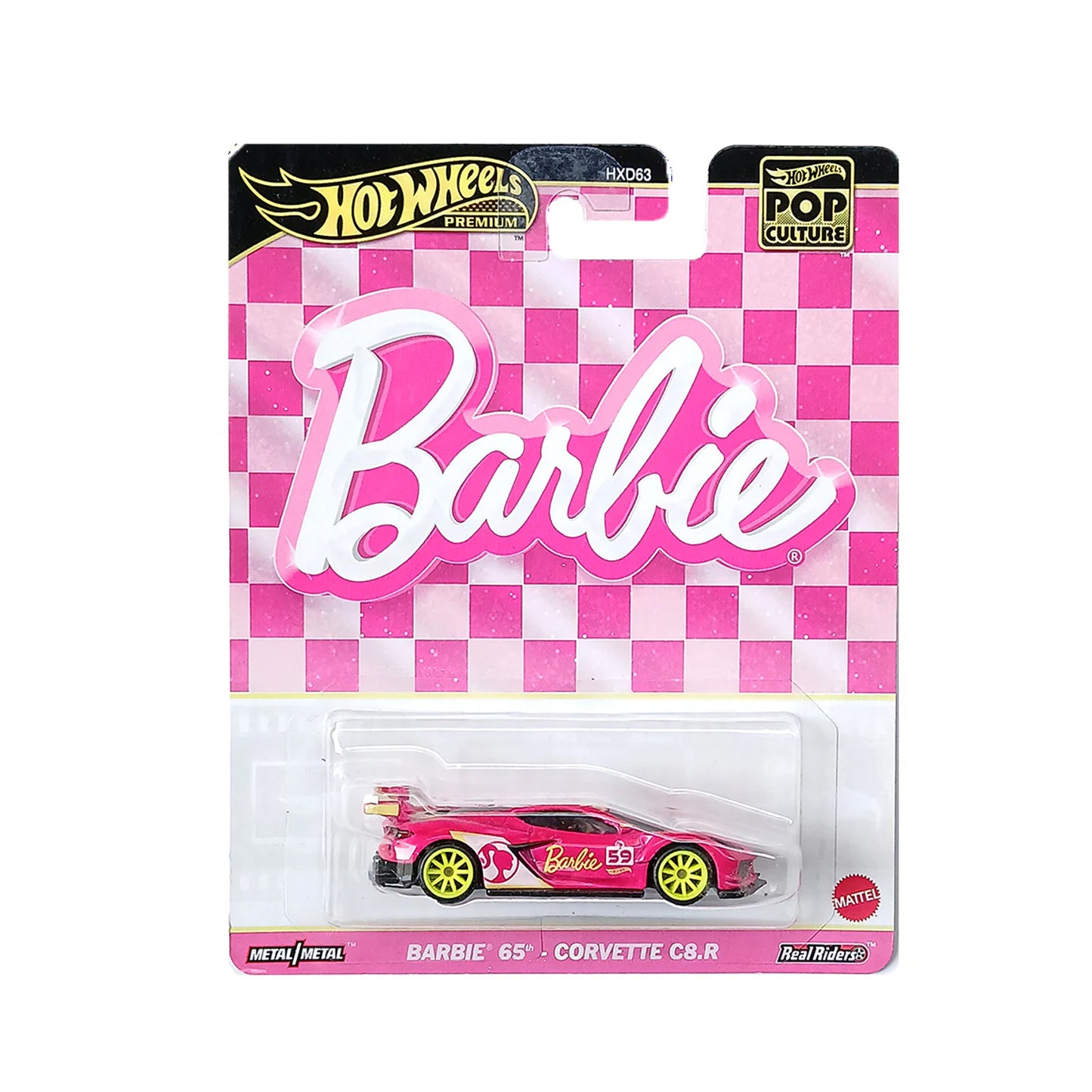 Hot Wheels Premium - 2024 Pop Culture - Barbie 65th Corvette C8.R