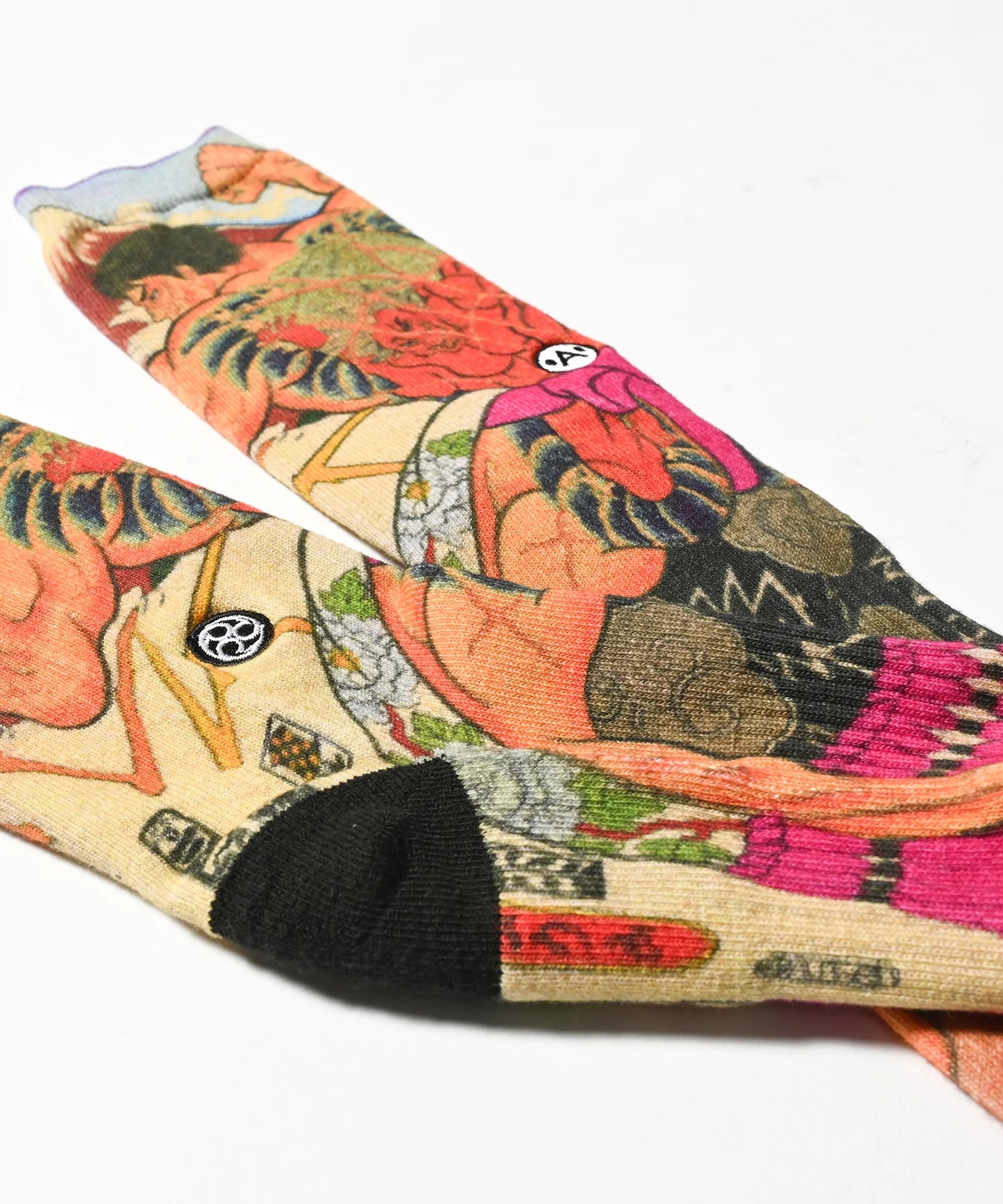 A-Killer × Three Tides Tattoo × Grappler Baki - Kaoru Hanayama - Japanese Socks