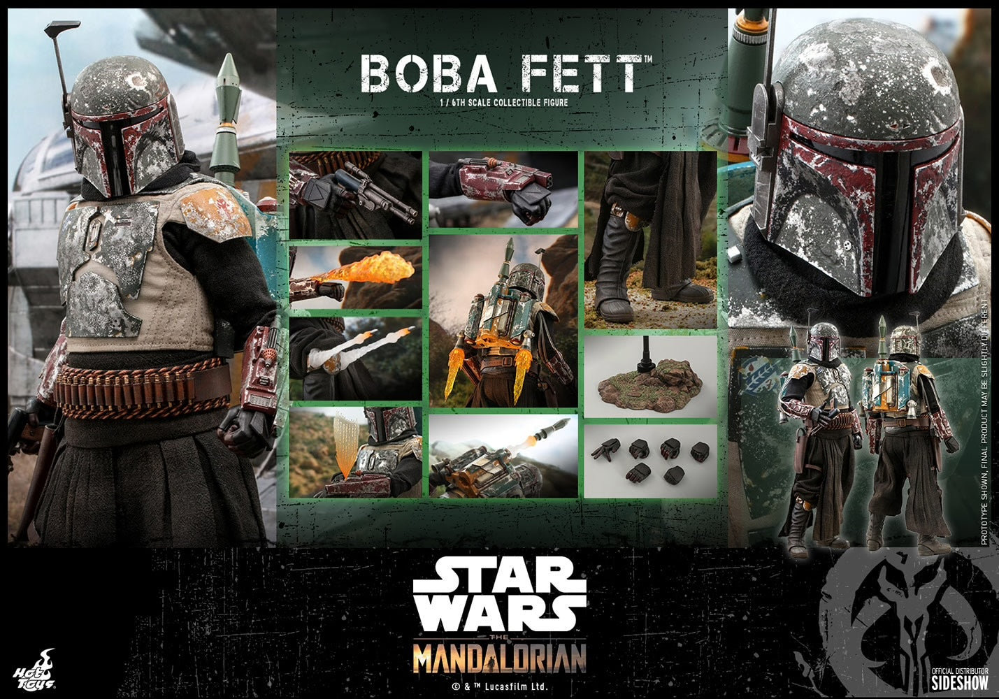Boba Fett TMS033 - The Mandalorian - Sixth Scale Figure by Hot Toys - Star Wars
