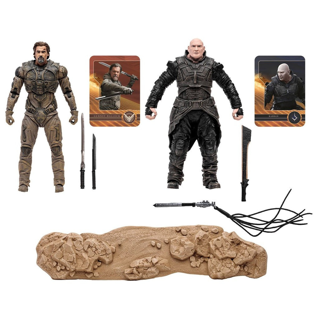 McFarlane Toys - Dune 2 - Gurney Halleck and Rabban 2-Pack Action Figures (10677)