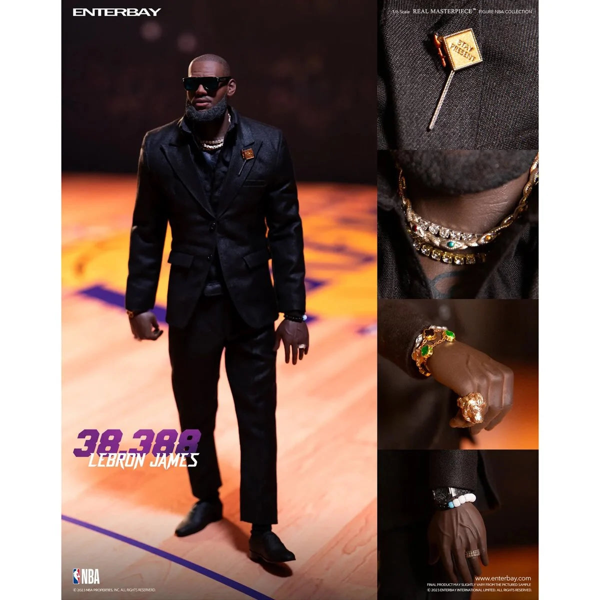 Real Masterpiece - LeBron James Scoring Record - 1:6 Action Figure - NBA Los Angeles Lakers - Enterbay