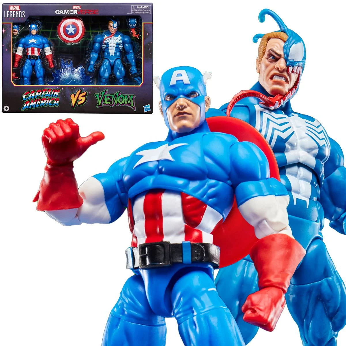 Marvel Legends - Gamerverse Captain America vs. Venom - 2 Pack 6-Inch Action Figures