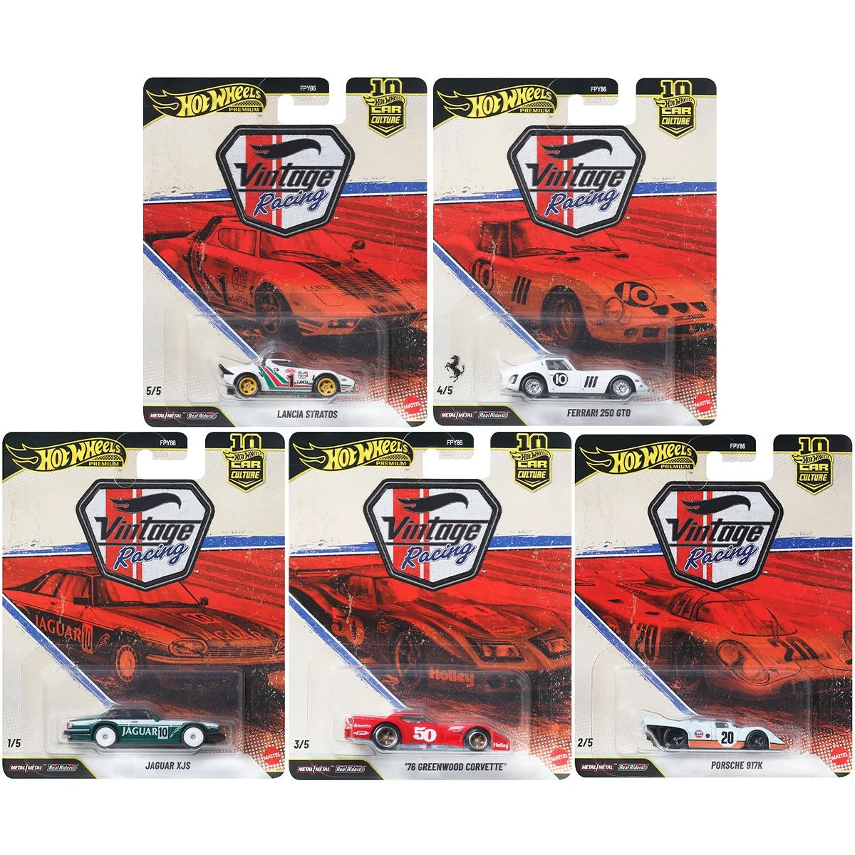 Hot Wheels Premium Car Culture Power Trip 2026 Complete Set of 5