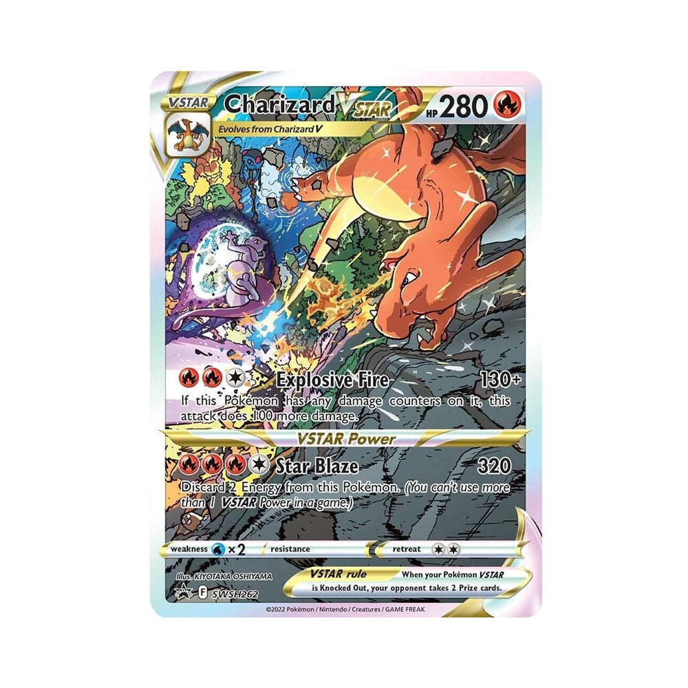 2022 Pokemon - Charizard VStar #SWSH262 Promo - Ultra Premium Collection - Ungraded Card 2022 Pokemon - Charizard VStar #SWSH262 Promo - Ultra Premium Collection - Ungraded Card