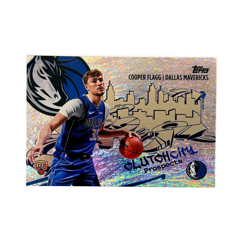 2025-26 Topps - Cooper Flagg - Clutch City Prospects - Holo Foil CC-1 - Rookie - Raw Ungraded Card