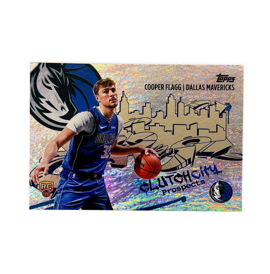 2025-26 Topps - Cooper Flagg - Clutch City Prospects - Holo Foil CC-1 - Rookie - Raw Ungraded Card