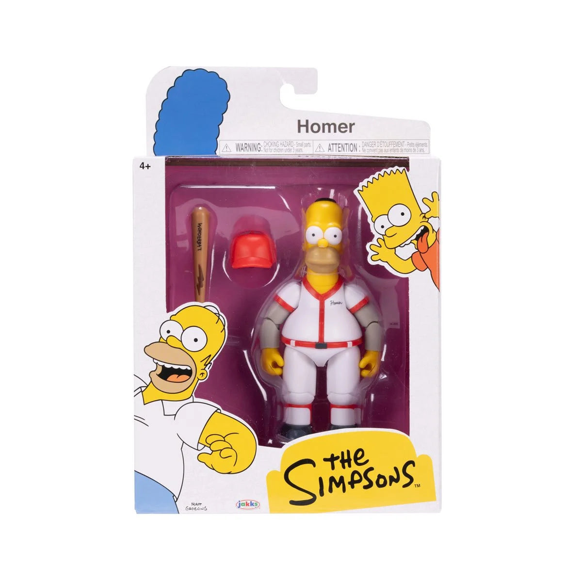 The Simpsons - 5" Action Figure Wave 3 - Jakks Pacific - Complete Set of 4