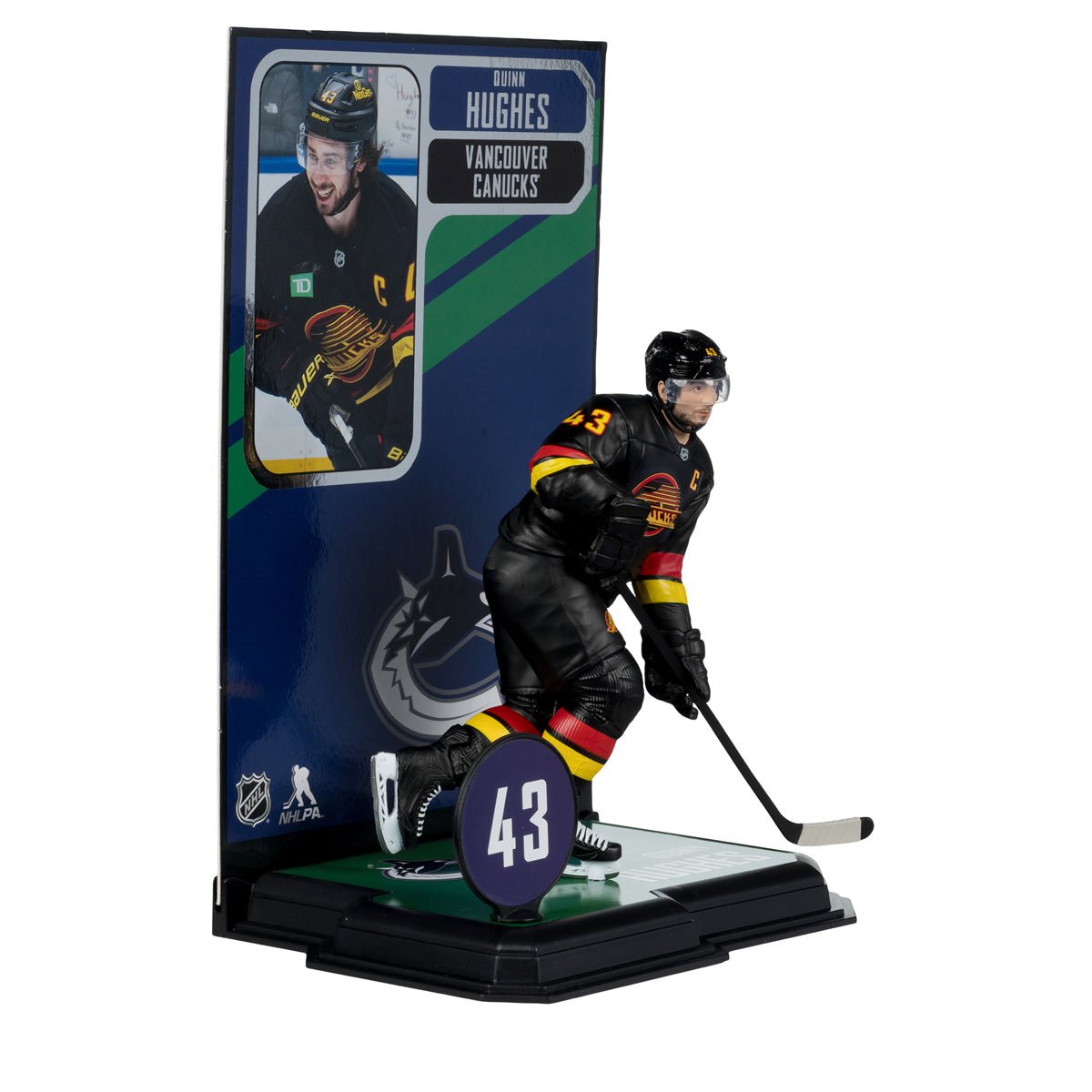 McFarlane - NHL SportsPicks Vancouver Canucks - Quinn Hughes 7-Inch Posed Figure (PRE-ORDER NOVEMBER 2025)