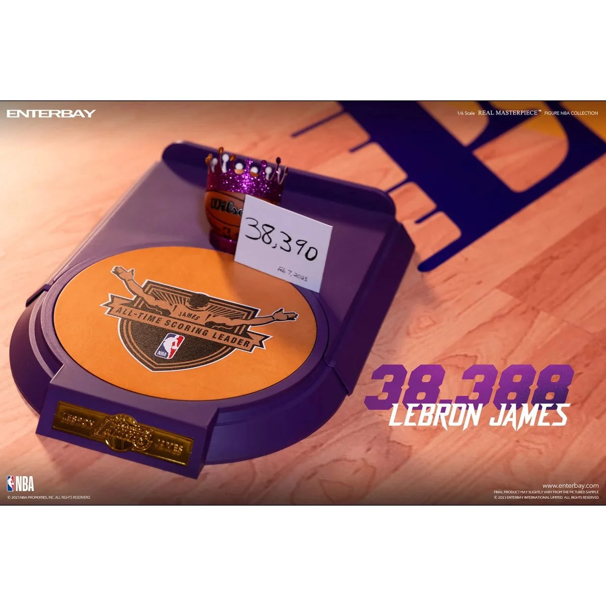 Real Masterpiece - LeBron James Scoring Record - 1:6 Action Figure - NBA Los Angeles Lakers - Enterbay