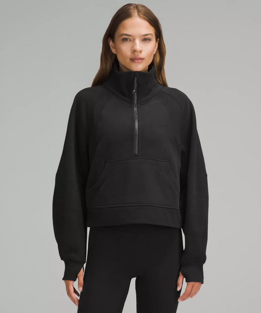 Lululemon Scuba Oversized Funnel-Neck Half Zip "Black" - LW3GGCS