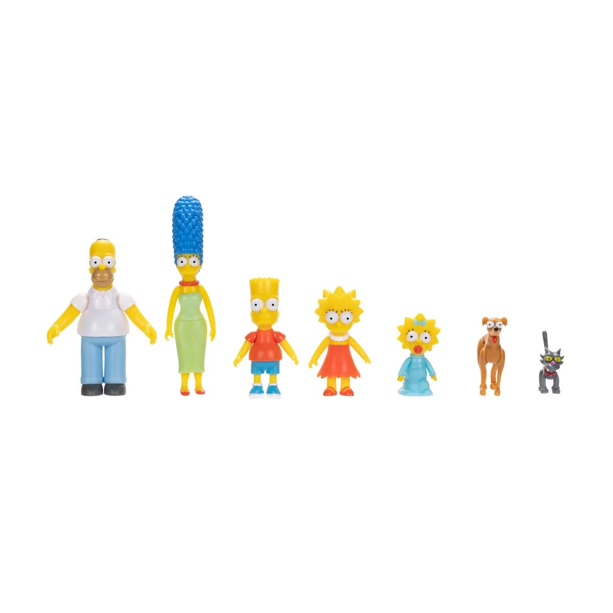 The Simpsons - 7 Piece Family Set - 2.5" Action Figure Multipack - Jakks Pacific