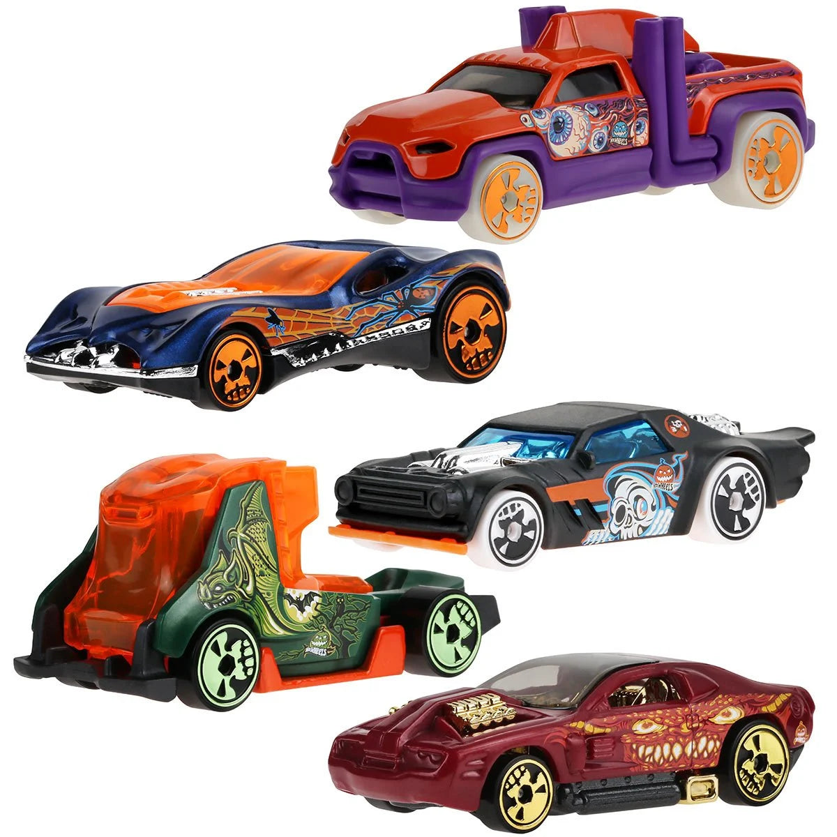 Hot Wheels - Halloween Vehicle 2025 Mix 1 - Complete Set of 5