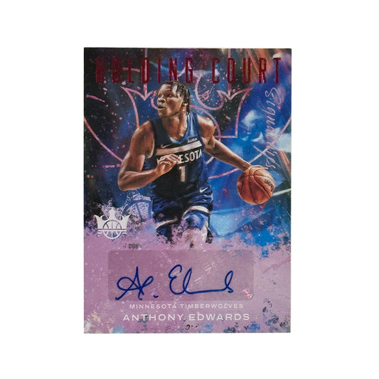 2021-22 Panini Court Kings - Anthony Edwards - Holding Court Autograph - Limited to /49 - Ungraded Card